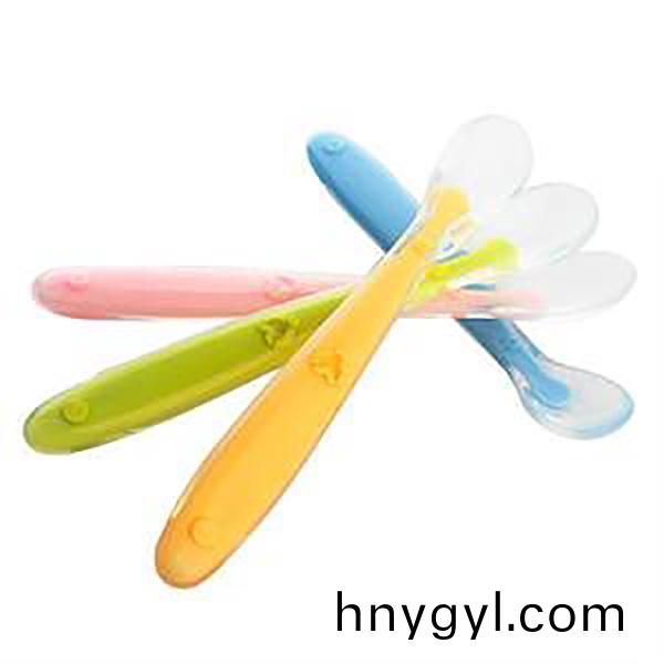 硅膠外包尼龍食品級嬰兒勺